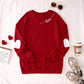 Ritatte Mommy And Me Valentine'S Day Outfit Love Heart Graphic Family Matching Sweatshirt Crewneck Long Sleeve Pullover Top(M, M
