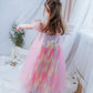 Dressy Daisy Girls Unicorn Birthday Party Rainbow Princess Costume Pageant Fancy Tulle Dress Size 4-5