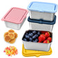 Fruiid Large Stainless Steel Snack Containers With Silicone Lids (3Pack)