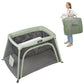 Babymoov Moov & Comfy 3-in-1 Lightweight Travel Crib, Baby Play Yard, and Infant Bassinet (Certified for Overnight Sleep in The 