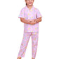 CASA DE NEENEE Frozen Treats Range Pure Cotton Half Sleeves Shirt Pyjama Set Pink Color for Girls Age 12 Y