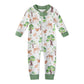 Owlivia Organic Cotton Baby Boy Girl Zip Up Sleep N Play, Footless, Long Sleeve(18-24 Months, Forest Deer)