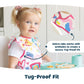 Tiny Twinkle Baby Food Bibs, Mess Proof, Waterproof, Machine Washable, Pvc, Bpa & Phthalate Free - Great Travel Apron For Baby E