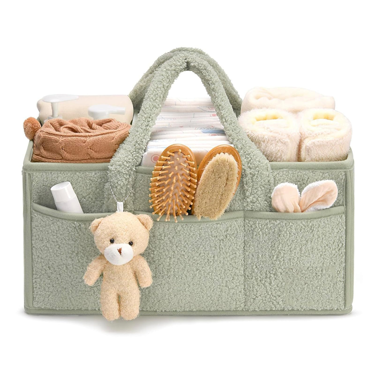 Comioke Changing Bag Organiser, Changing Organiser, Baby Nappy Organiser, Baby Basket with Compartments & Handles, Best Gift Bas