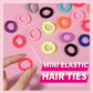 Ygdz Cotton Mini Hair Ties And Ponytail Holders Set For Toddlers And Kids: 300Pcs Seamless Elastic Multicolor Bands, Hair Access