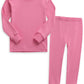 Vaenait Baby Kids Long Sleeve Sleepwear Pajamas 2Pcs Set Modal Pink 2Xl