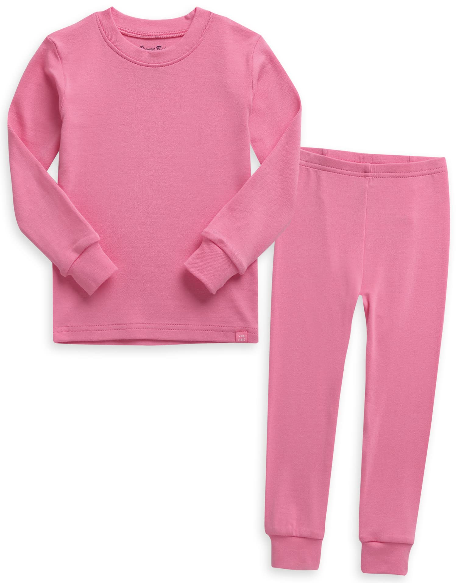 Vaenait Baby Kids Long Sleeve Sleepwear Pajamas 2Pcs Set Modal Pink 2Xl