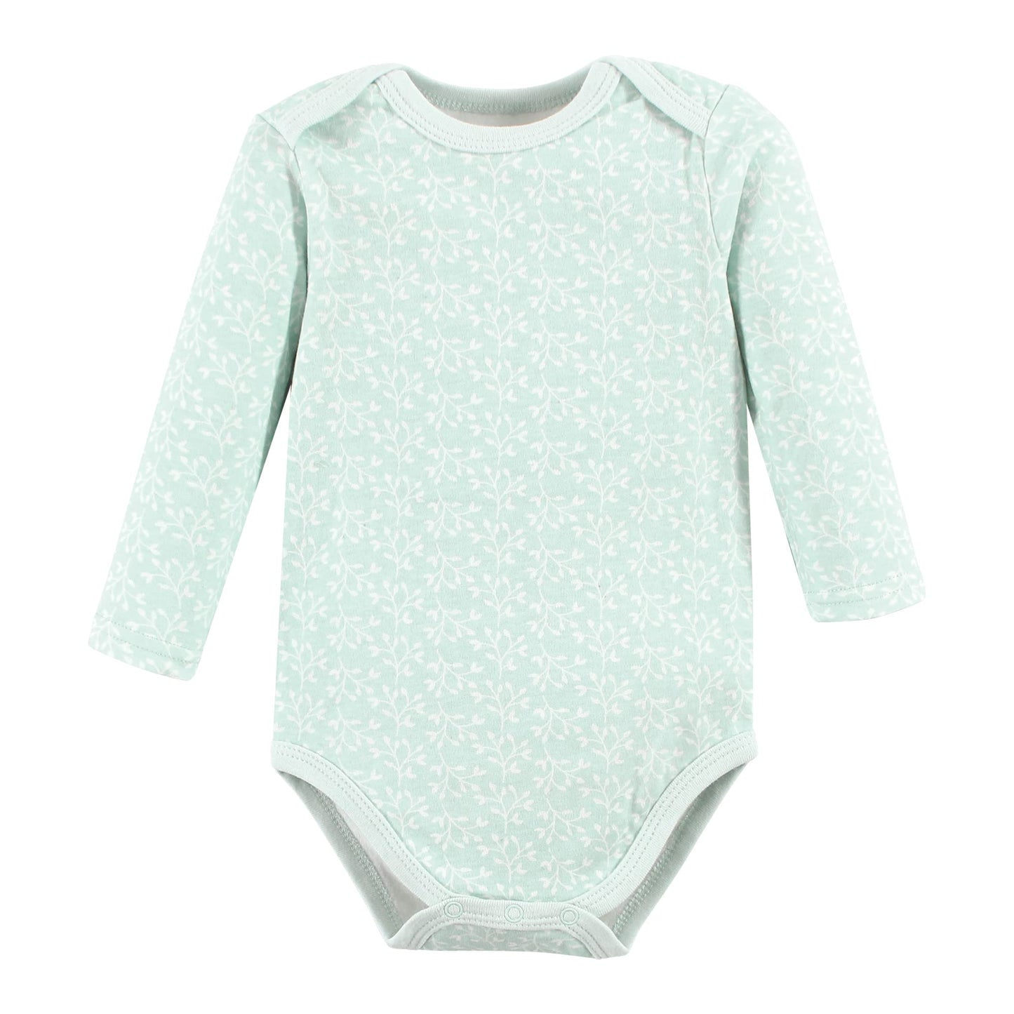 Hudson Baby Unisex Baby Cotton Long-Sleeve Bodysuits, Enchanted Forest Dream, 3-6 Months