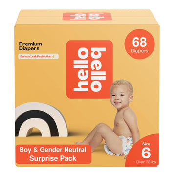 Hello Bello Premium Baby Diapers Size 6 I 68 Count Of Disposable, Extra-Absorbent, Hypoallergenic, And Eco-Friendly Baby Diapers