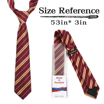 Landisun Halloween Cosplay Tie Halloween Costume Tie Men Boy Girl Tie Halloween Satin Tie Red 53 Inch Lengh