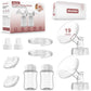 Pump Parts Compatible with Spectra S1/S2/9Plus Breastpump, Full Set Replacement Parts for Spectra Include 19mm Flange,Duckbill V