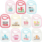 Cuffbow 11 Pcs Baby First Holiday Bibs Set, Girls Boys My First 1st Valentine Easter Birthday New Year Mother Father Day 4th of 