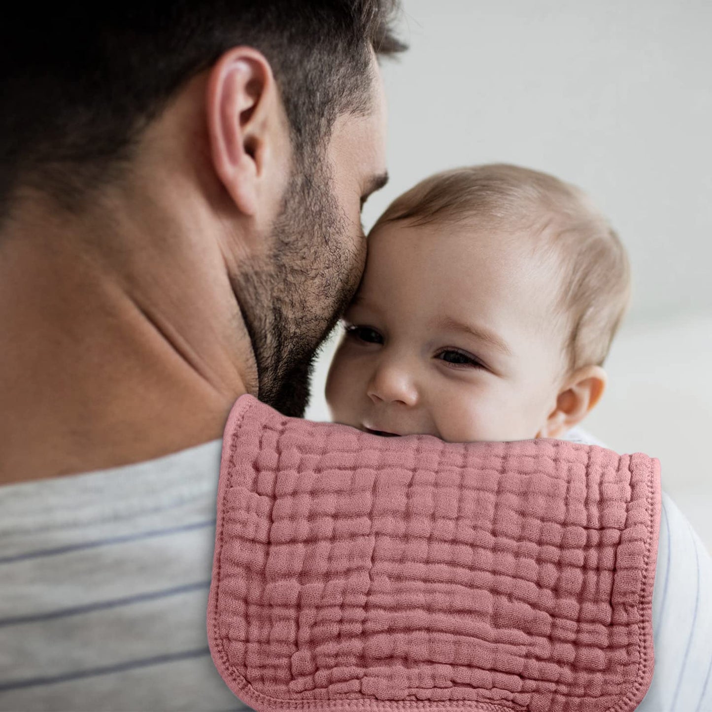 Looxii Muslin Burp Cloths 100% Cotton Muslin Cloths 12 Pack Large 20''X10'' Extra Soft And Absorbent Baby Burping Cloth For Boys