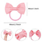 40Pcs 2.75' Hair Bows For Baby Girls Thick Hair Elastics Rubber Ribbon Bands, Regular Bows For Toddler Girls, Kids & Children,