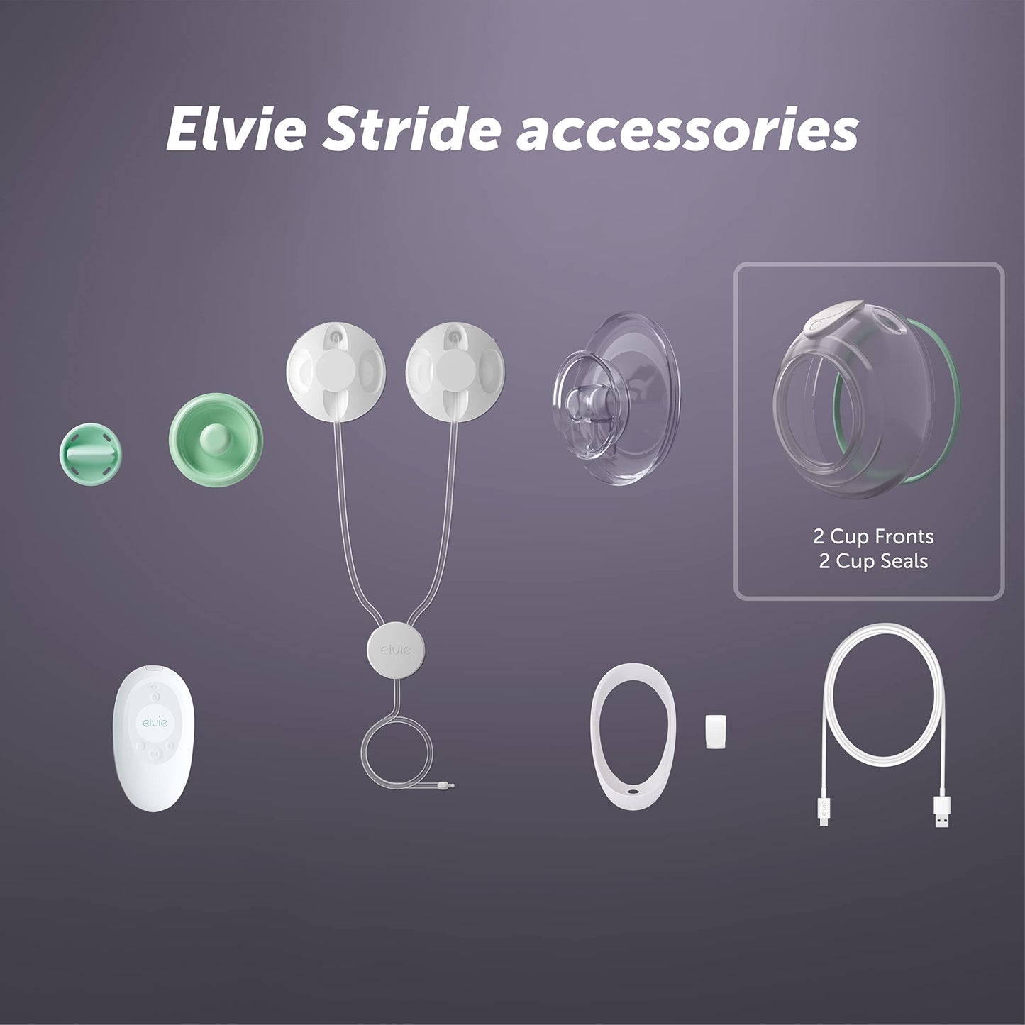 Elvie Stride 5 oz Breast Pump Cups - Dishwasher Safe, Food Grade Silicone, BPA Free - Accessories for Breastmilk Storage & Pumps