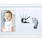 Little Pear Baby Handprint & Footprint Frame, Gender-Neutral Baby Prints Frame, Baby Girl Or Baby Boy Prints Picture Frame, Whit