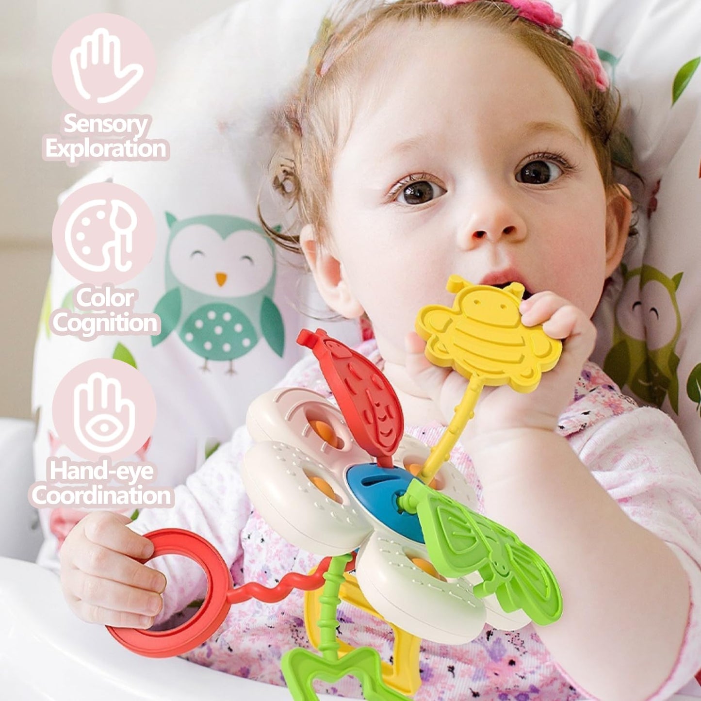 Montessori Toys for Baby Sensory Pull String Development Travel Toys Fidget Educational Learning Activity Gifts for Kids