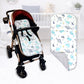 Baby Stroller Cushion, Universal Breathable And Soft Newborn Stroller Mat, 100% Cotton Cover Toddler Seat Pad Liner For Stroller
