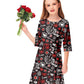 Girls Valentine Dresses Fancy Festival Graphic Printed Casual Family Party Cotton A-Line Dress 5-6 Years