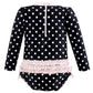 Hudson Baby Baby Girl'S Toddler Swimsuit, Black Dot Pink