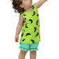 Halloween Pebbles Shorts Clothing Set Cavegirl Stone Age Family Outfit 5-6 Years
