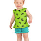 Fun Costumes - Flintstones Pebbles Costume For Infants, Flintstones Baby Cavewoman Outfit For Cosplay & Halloween (0/3Mo, Green,