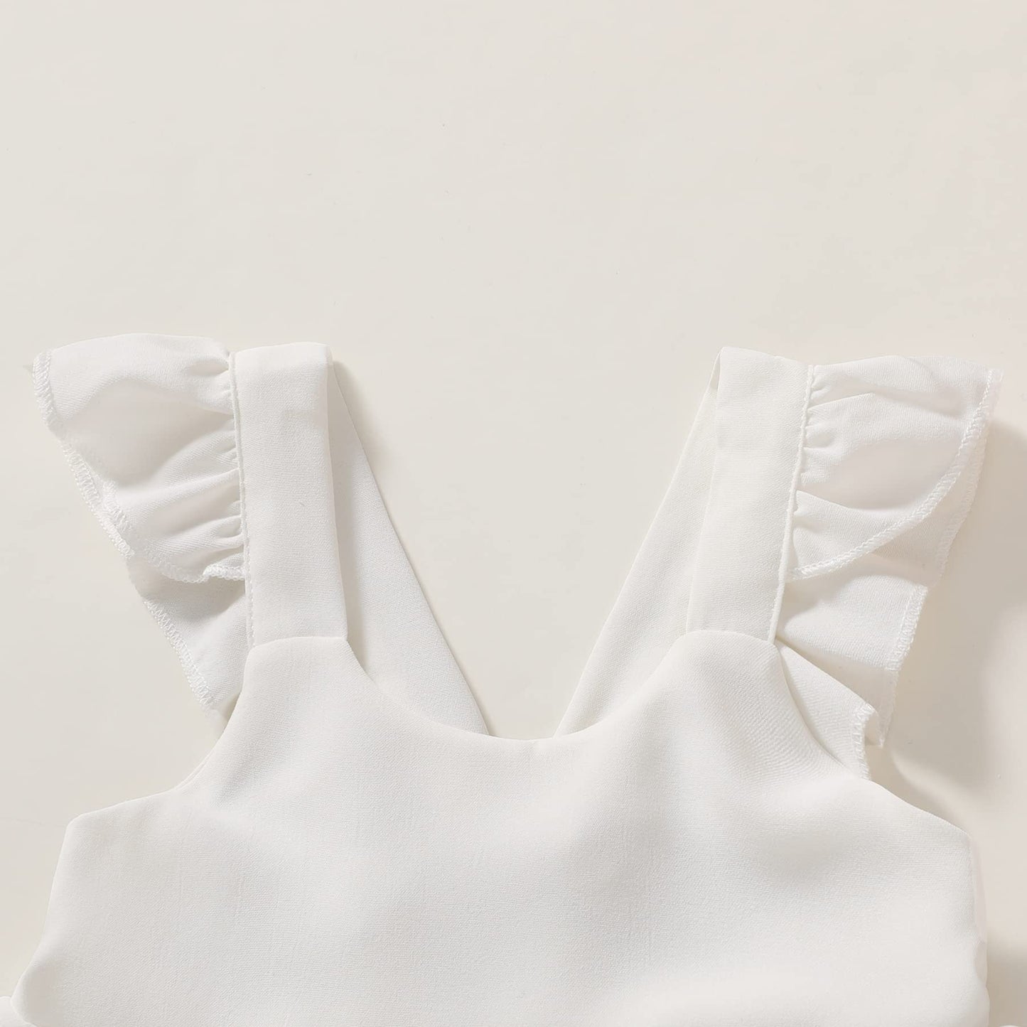 Younger Tree Toddler Girl Outfits Baby Ruffled Sleeveless Princess Dresses Tutu Skirt Summer Sleeveless Smocking Casual Dress(5-