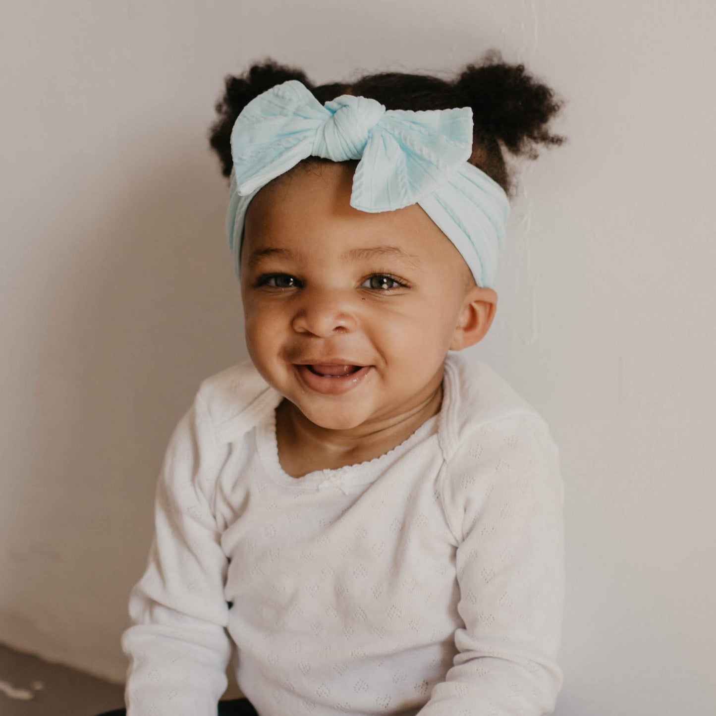 Parker Baby Girl Headbands - 5 Pack Of Cable Knit Nylon Bows For Girls -'Grace Set'