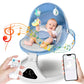 Smart Bluetooth Baby Swing with Remote Control - 5 Speed Gentle Sway | Portable Infant Swing with Machine-Washable Seat (0-12M, 