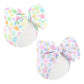Lanmerry Easter Bows For Girls Hair Bows Bunny Headband 6-12 Months Easter Eggs Headbands For Girls Toddler Hair Accessories Inf