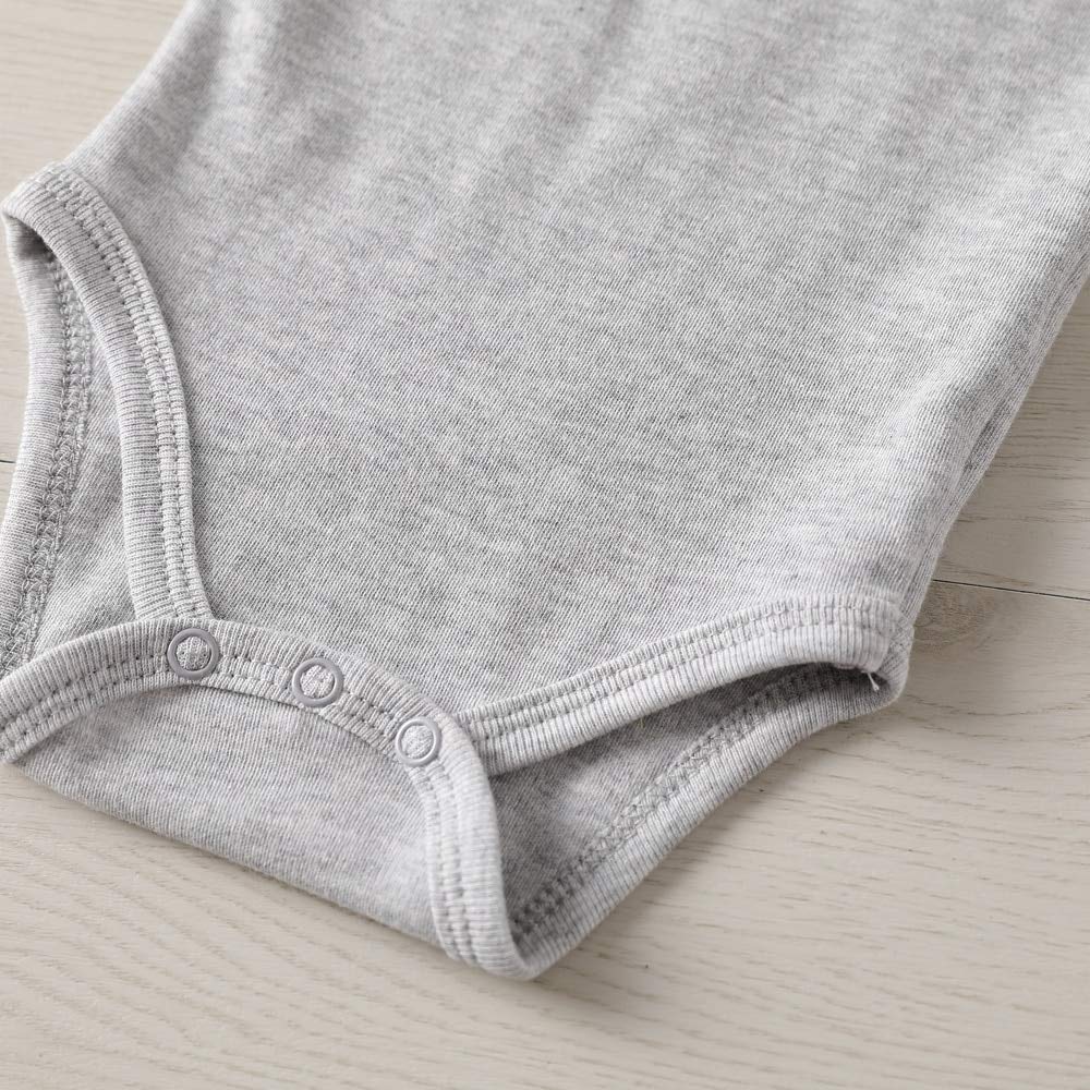 Azzwnee Fish With Grandpa Baby Boy Clothes Unisex Funny Baby Girl Baby Bodysuit Gray 0-3 Months