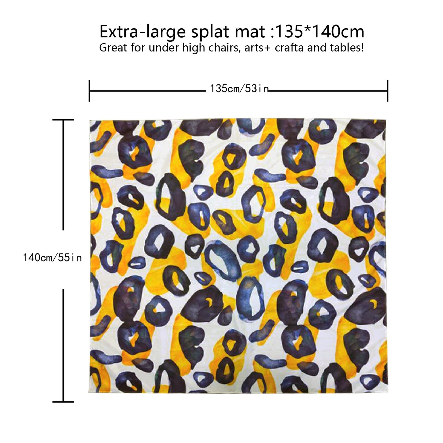 53' Baby Floor Mat Splat Mat High Chair Mat Waterproof Mat Play Mat For Toddlers Splat Mat For Under High Chair Kids Placemats