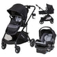 Baby Trend Passport Switch 6-in-1 Modular Stroller Travel System with EZ-Lift Plus Infant Car Seat, Dash Black