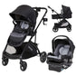 Baby Trend Passport Switch 6-in-1 Modular Stroller Travel System with EZ-Lift PLUS Infant Car Seat, Dash Pink