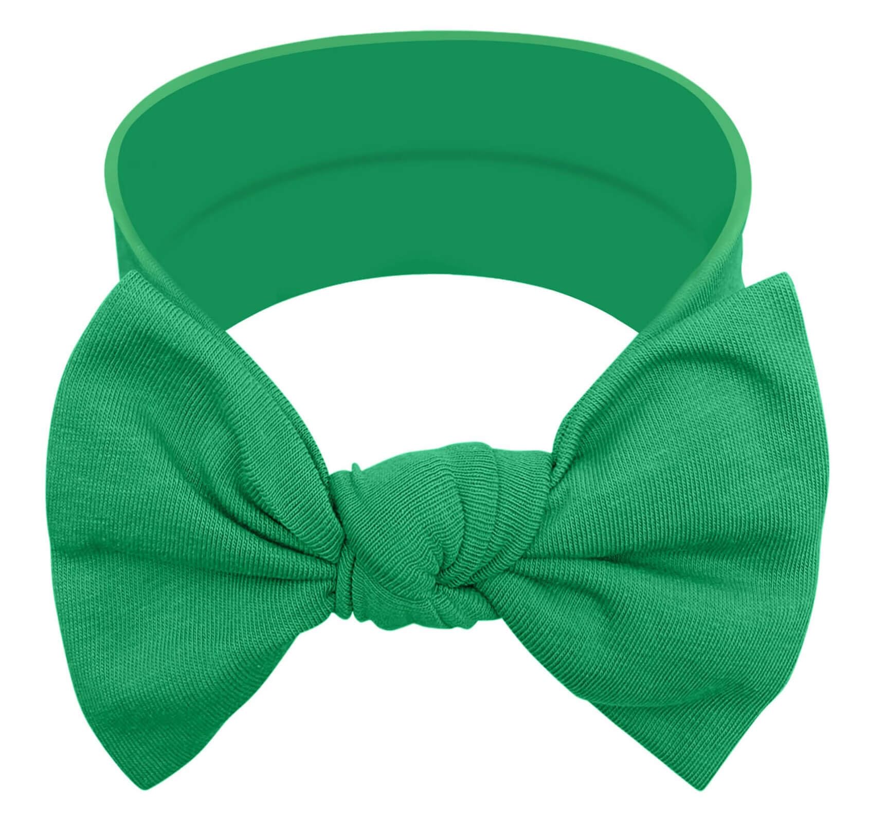 Babygiz Baby Girl Headbands-Infant,Toddler Cotton Handmade Hairbands With Bows Child Hair Accessories (Spring Green)