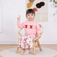 Lucikamy Newborn Baby Girl Valentine'S Outfits Long Sleeve Letters Print Sweatshirt Tops Stretch Bell Bottom Pants Spring Clothe