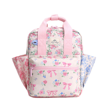 Itzy Ritzy Toddler Backpack - Daycare Bag - Features Adjustable Shoulder Straps, 2 Side Pockets & Spacious Interior With Wipeabl