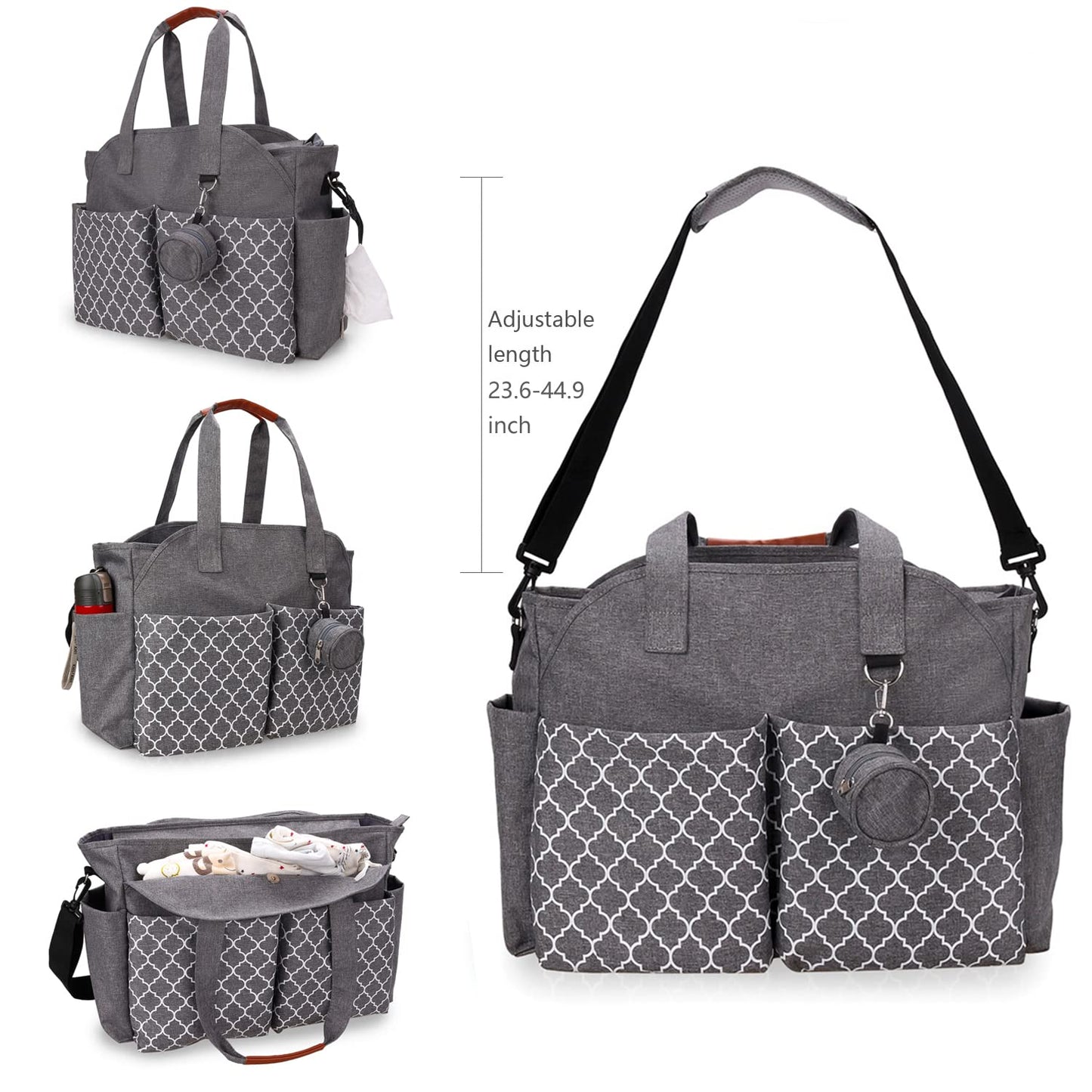 Meyteilay Diaper Bag Tote Baby Changing Bag Large Baby Bags For Mom With Changing Station Multifunction Travel Diaper Bag For Wo