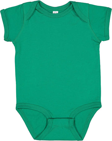 Rabbit Skins Baby Soft Fine Jersey Short Sleeve Bodysuit (4424) Kelly, 6M