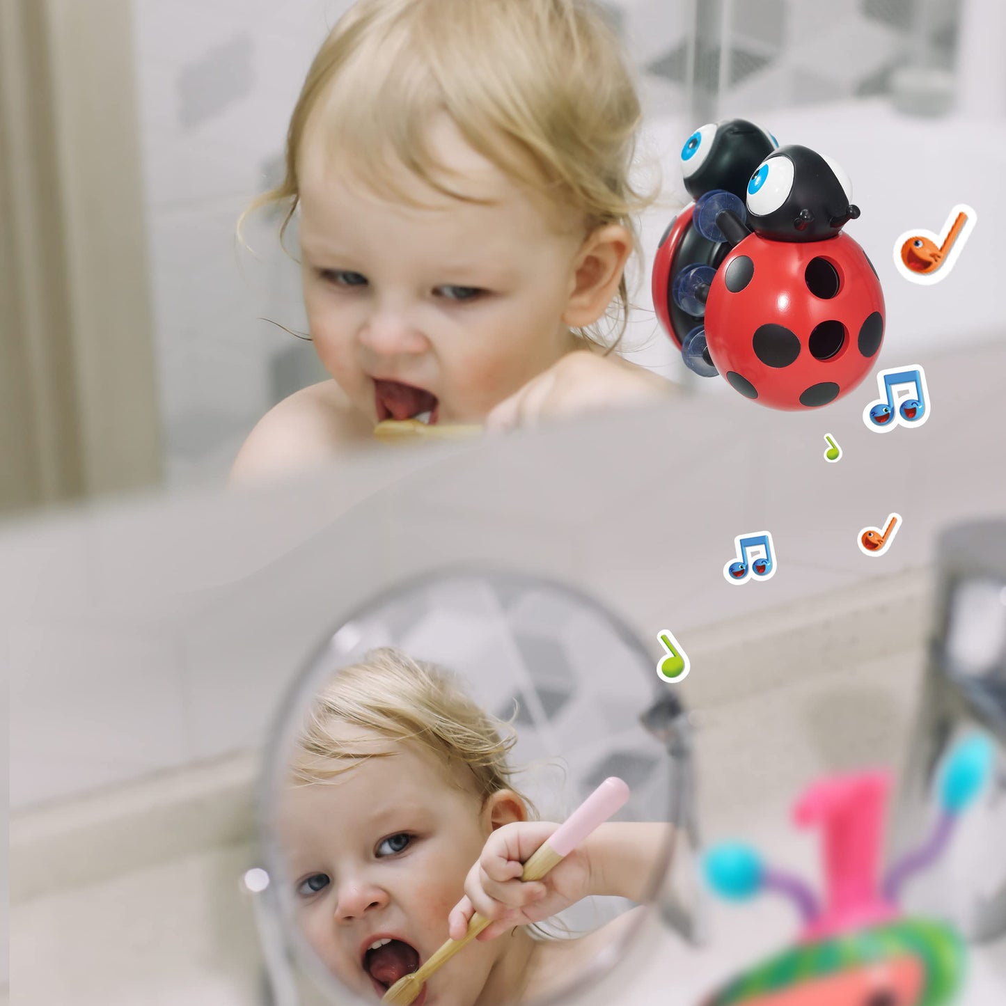 WOW! STUFF CoComelon Toys Musical Buddies | Singing Soap Dispenser and Singing Toothbrush Holder | Pre- School Learning Toy with