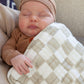 Nana Baby Burp Cloths | 100% Organic Muslin Cotton | Set Of 3 (Ivory/Oatmeal)