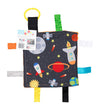 Baby Jack & Co 8x8 Space Lovey Tag Toys for Babies - Baby Crinkle Toys - Crinkle Toys for Baby - Soft & Safe - Learn Shapes & Co