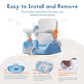Babybond Baby Bath Seat With Sitting & Lying 2 Modes, 3-Speed Adjustment, Powerful Suction Cups, Infant Bathtub Chair With Soft