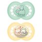 Mam Day & Night Pacifiers, Glow In The Dark Pacifier For Breastfed Babies, 6-16 Months, Unisex