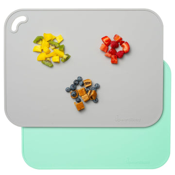 Upwardbaby Silicone Placemats For Toddlers - Suction Baby Placemat For Restaurants & Home - Set Of 2 - Kids Placemat For Dining