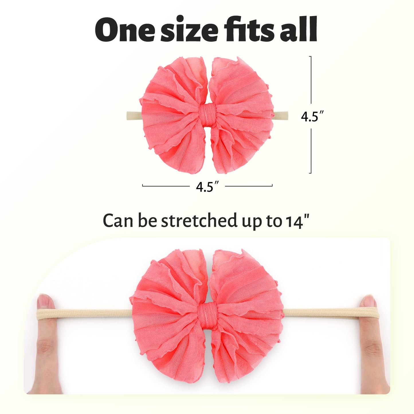 Lanmerry Baby Girls Soft Knot Headbands With Hair Bows Newborn Toddler Hairbands Infant Toddlers Kids Hair Accessories Blue Wate