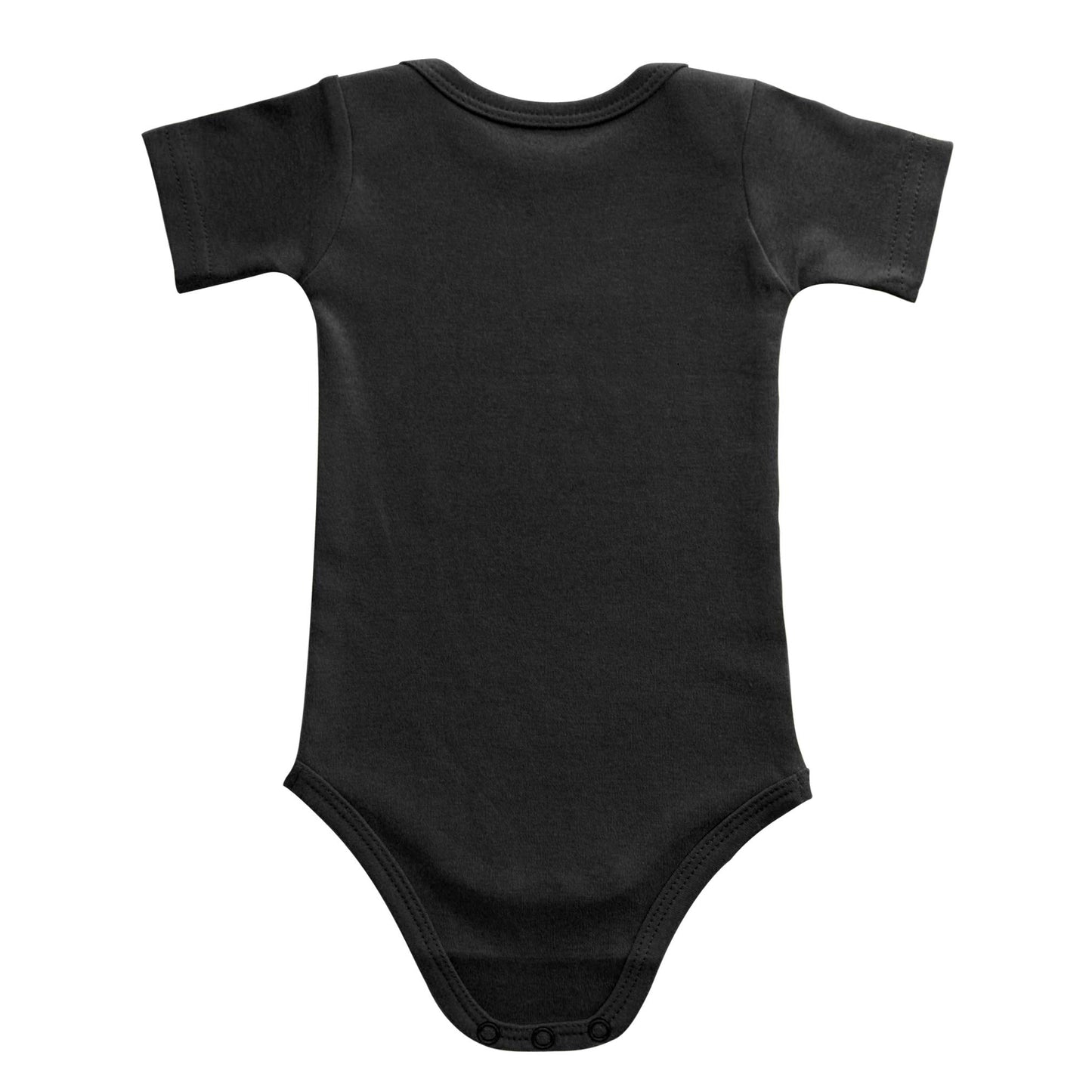 Gleaming Grain Baby Black Onsies 100% Cotton Short Sleeve Baby Bodysuits Solid Color Infant Bodysuits For Newborn Baby 3-Pack (B