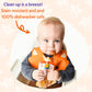 Silly Goose Silicone Animal Baby Bibs For Babies And Toddlers, Waterproof, Adjustable, Soft, Extra Wide Food Catcher Pocket (Bab