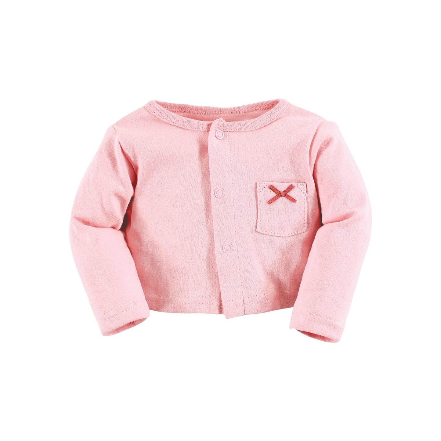 Hudson Baby Baby Girls' Cotton Dress And Cardigan Set, Pink Moose Bear, 9-12 Months