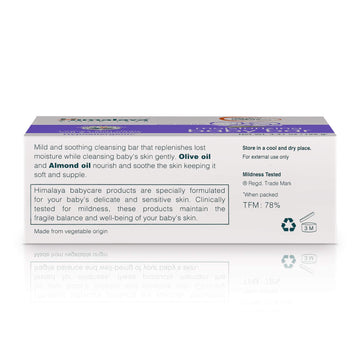 Himalaya Moisturizing Baby Bar, Mild And Moisturizing Bar Soap For Baby, 4.41 Oz, 3 Pack